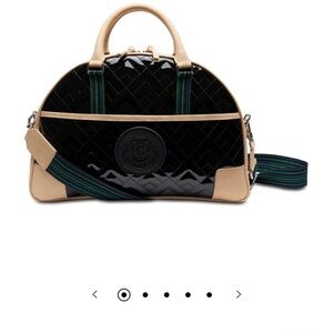 Chic Black and Tan Designer Handbag